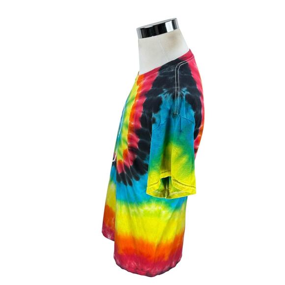 New Era Philadelphia Phillies T-Shirt Mens Medium Multi Rainbow Tie-Dye Pullover - Picture 3 of 10